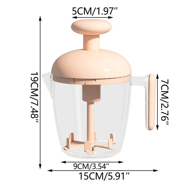 Home Multi-Functional Manual Squeeze Rotating Whisk with Filter Cup