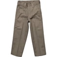 thumbnail image 2 of Boys Husky Fit Straight Flat Front Adjustable Waist School Uniform Pants - 2 Pack, 2 of 6