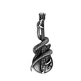 thumbnail image 5 of HOOUN Mens Punk Rock Silver Snake Guitar Pendant Necklace Biker Jewelry Box Chain 24", 5 of 6
