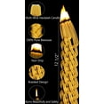 thumbnail image 2 of Ner Mitzvah, 12.5" Pure Beeswax Braided Havdalah Candle - Yellow, 2 of 5