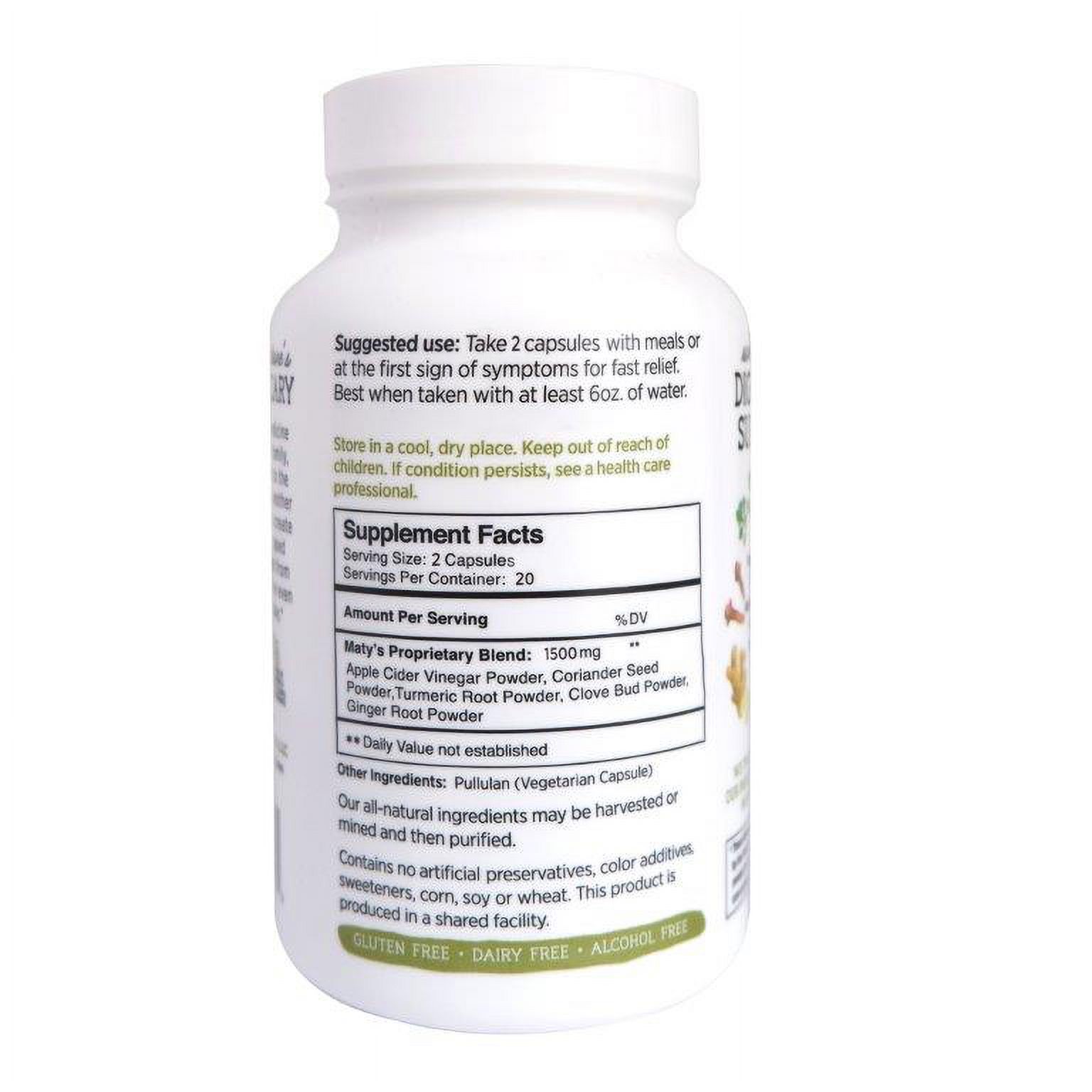 Maty's All Natural Acid and Indigestion Relief, 40 Capsules