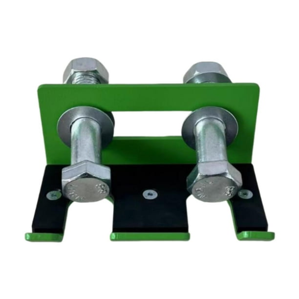 Solución de almacenamiento para barras de pesas en rack de sentadillas, montaje vertical para equipos de gimnasio en garaje Verde