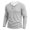 Grey, variant on Long Sleeve Henley Shirts for Men Men's Crew Neck Moisture Wicking Active Athletic Tech Performance T Shirt Light Blue,XXL