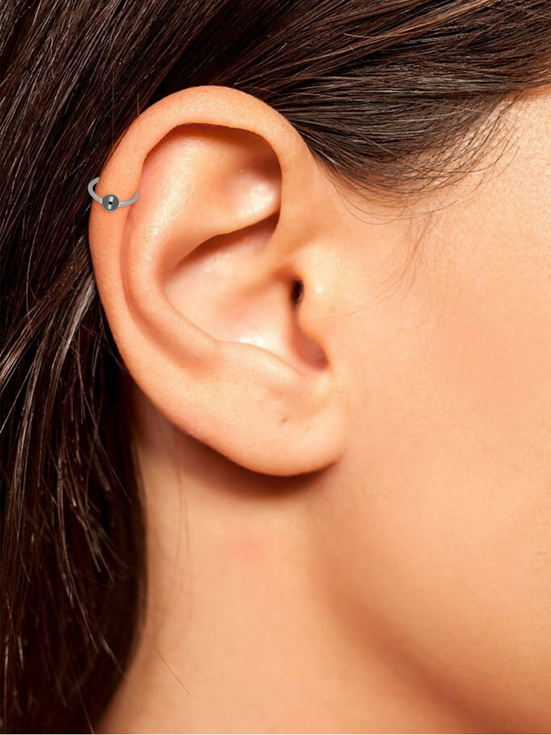 Body Jewelry Women's Stainless Steel 16G Hoop and Horseshoe