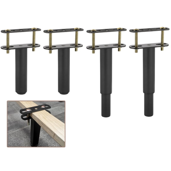8Sets 12.8 Inch Total Height Adjustable Metal Bed Frame Center Support Legs