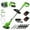 Green, variant on Electric Cordless Grass Trimmer, Cordless Weed Eaters Wacker, 24V 650W Battery Operated Weedeaters, Weed Lawn Edger Eater, Electric Grass Cuting Machine with Wheels for Garden Use
