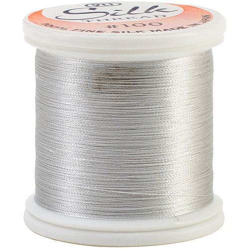 Light Silver YLI Corporation 202-10-269 200 Metres 100 Weight Silk Thread