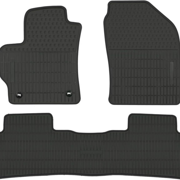 Car Rubber Floor Mat Custom Fit for Toyota Corolla Sedan 2020 2021 2022 2023 2024 2025 Automatic Transmission Full Black Auto Liner Mats All Weather Heavy Duty Odorless No im Hatchback Model
