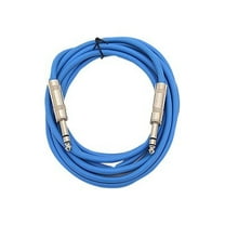 Seismic Audio SATRX-10 - Audio cable - stereo jack male to stereo jack male - 3 m - shielded - blue