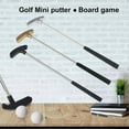 thumbnail image 3 of 1 Set Mini Golf Puttarklubba med 2 Golfbollar TPR Grepp Höger Vänsterhänt Rostfritt Stål Golfklubba Barn Vuxna Bordsspel Golf Puttträning (FMY), 3 of 5