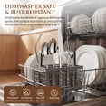 thumbnail image 4 of Kikcoin Silverware Set for 8, 49 Pcs Stainless Steel Flatware Set, Mirror Polished  Tableware Cutlery for Home, Restaurant, Dishwasher Safe, 4 of 12