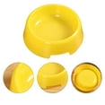 thumbnail image 3 of Cat Bowl Dog Bowl Plastic Cat Pet Bowl Cat Drinking Bowl, 4 Pack Light coffee color*2+Yellow*2, 3 of 5