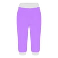 thumbnail image 5 of RongHuan Capri Pants for Women Lightweight Yoga Sweatpants Stretch Waist Cropped Pants Casual Summer Gym Pants with Pocket, 5 of 7