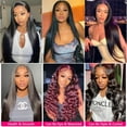 thumbnail image 2 of USTAR Straight Hair 1 Bundles Brazilian Virgin Human Hair Natural Black Color #1B Bundles Straight 22 Inch 100% Unprocessed Virgin Hair Straight Weave Hair Human Bundles, 2 of 8