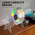 thumbnail image 5 of Clear Acrylic Star Shaped Media Storage Display Rack Holder For Organized DVD Record Shelf, 5 of 5