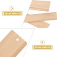 thumbnail image 5 of WASHWEPE Bookmark Blank Plain Book Mark Bamboo Beige 10pcs 5.5x1.2x0.08in, 5 of 10