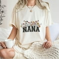 thumbnail image 4 of Nana Wildflower Graphic Tee - Women's Floral Grandmother T-Shirt, Cute Nana Gift, Family Apparel with Flower Shirt, 4 of 7