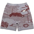 thumbnail image 2 of Honor The Gift Men's Jungle Heavyweight Handcrafted Knit Cotton Shorts (X-Large, Stone (Grey)), 2 of 9