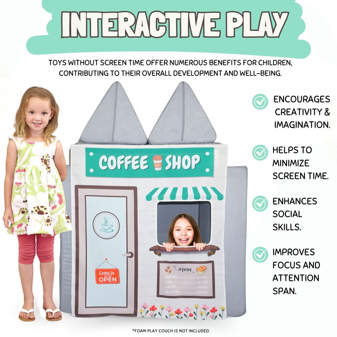 "The Shops" 3-Pack Play Panels for Kids Foam Play Couch
