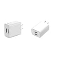 thumbnail image 2 of Dual USB Port Wall Charger Dual USB Wall Charger adapter ;USB power Universal Power Adapter 5V 2A Charging Block Cube Replacement, 2 of 9