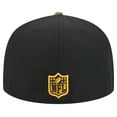 thumbnail image 4 of Men's New Era Black Pittsburgh Steelers Active Two-Tone Camo 59FIFTY Fitted Hat, 4 of 6