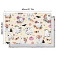 thumbnail image 6 of Halloween Cute Ghosts with Boo Summer Placemats Table Placemats Set Of 4-Linen Kitchen Washable Placemats Table Mats 11.8"x17.7" Non-Slip Heat Resistant, 6 of 6