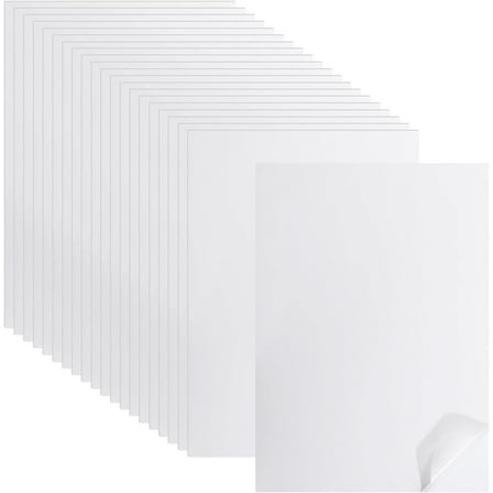 20pcs A4 Self-Adhesive Printing Paper White 298x210x0.2mm