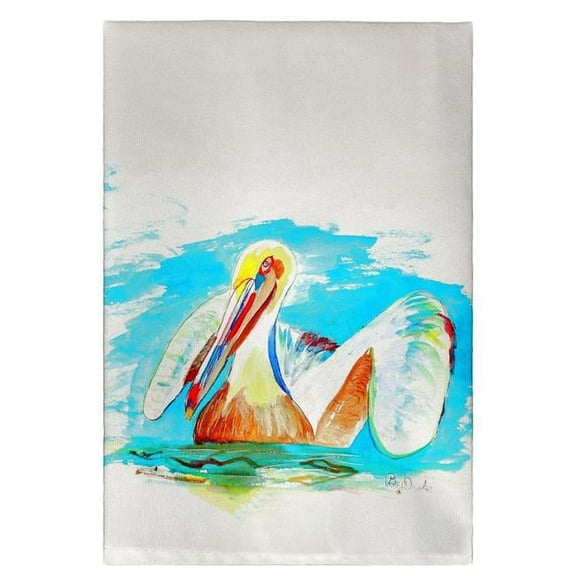 Betsy Drake GT715 Pelican in Teal Guest Towel