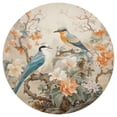 thumbnail image 3 of Ryvnso Birds with Flowers Round Plate Mats Dining Table Placemat Set of 4 for Holiday Decoration, 3 of 7