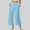 Light blue, variant on FUNUONY Womens Cropped Yoga Sweatpants Wide Leg High Waisted Lounge Pajamas Pants Comfy Workout Loose Pants with Pockets Solid Color Loose Sports Pants High Waist Pants Blackish Green L