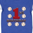 thumbnail image 4 of Inktastic First Birthday Baseball Boys Baby Bodysuit, 4 of 5