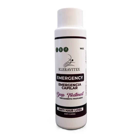 Kleravitex Emergencee Treatment For Hair - Polymedic Reconstructor - Perfect For Damaged and Colored Hair - Emergencia Capilar Tratamiento Reconstructor 16 oz.