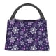thumbnail image 1 of Balery Christmas Purple Snowflakes Bolsa de Aislamiento Portátil – Bolsa de Almuerzo con Forro de Aluminio Mejorado, Funda Impermeable y Fácil de Limpiar para Picnic y Caja de Almuerzo, 1 of 6