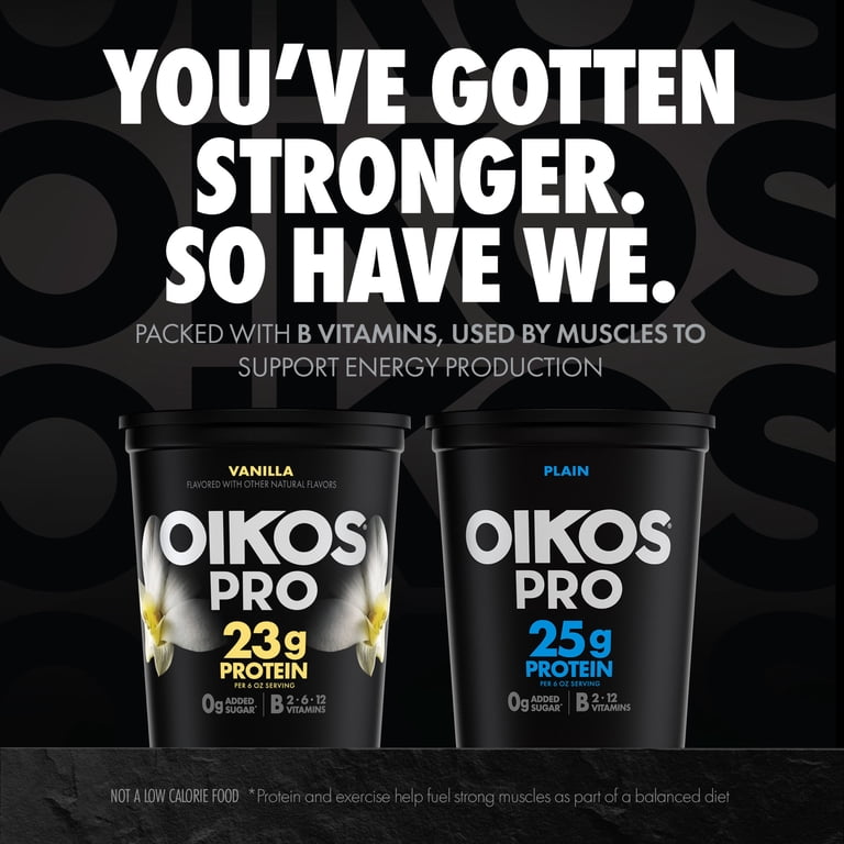 Oikos Protein Yogurt 25g Plain Cultured Dairy, 32 oz High Protein