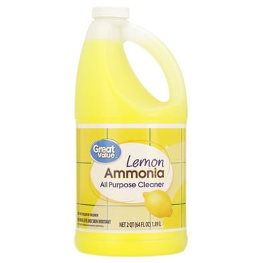 Great Value Ammonia All Purpose Cleaner, Lemon, 64 fl oz