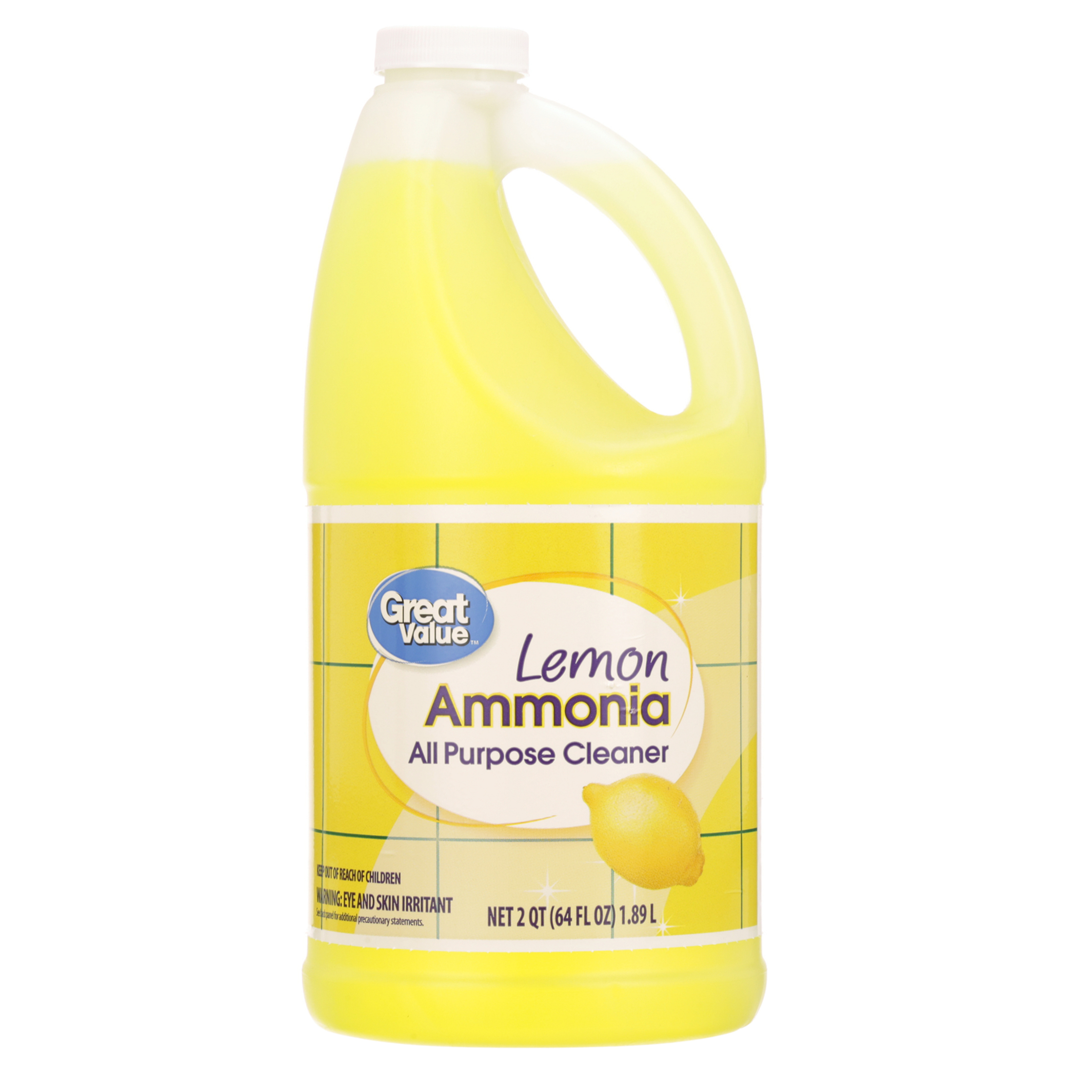 Great Value Ammonia All-Purpose Cleaner, Lemon, 8-Pack photo 2