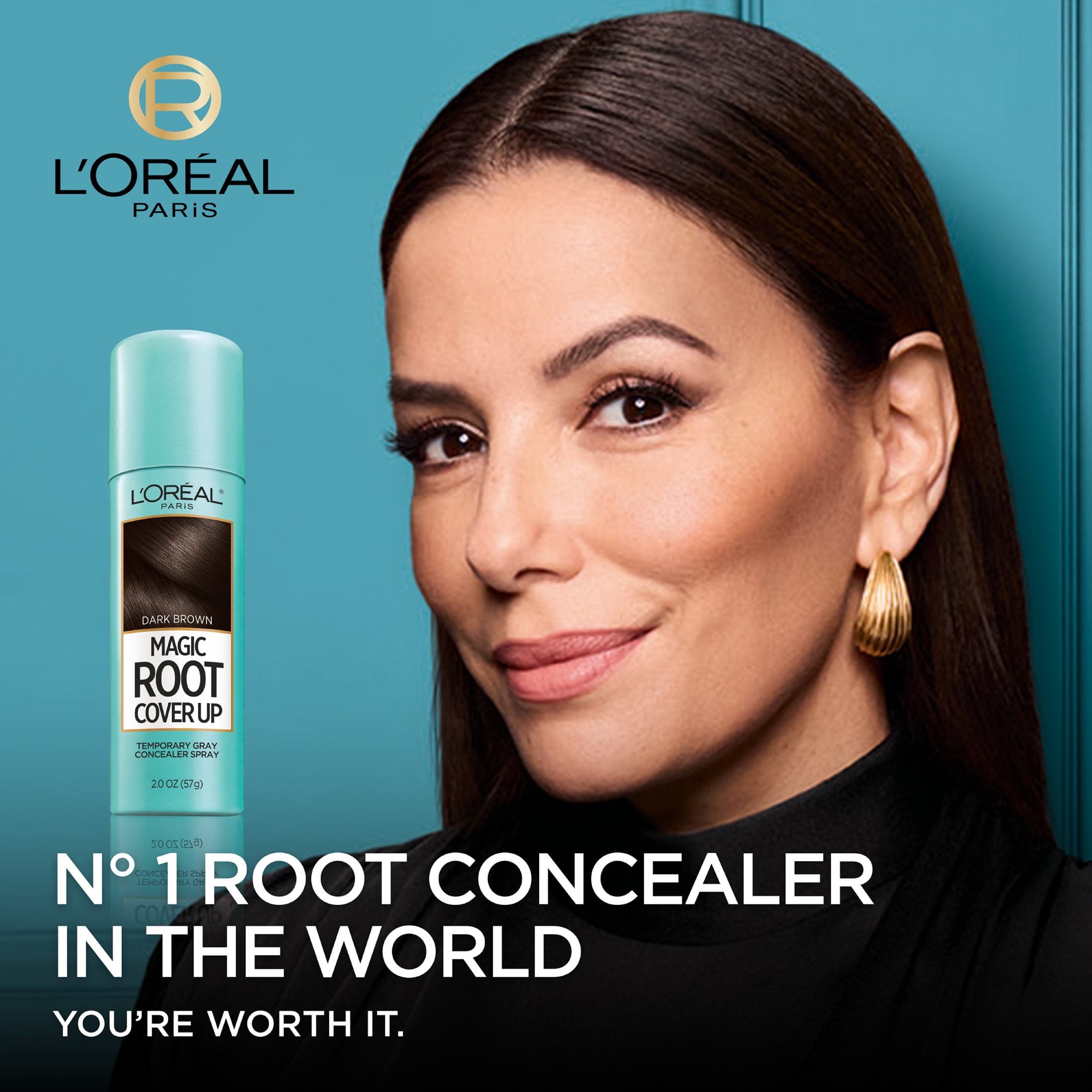 L'Oreal Paris Magic Root Cover Up Temporary Concealer Spray for Gray Hair, Red, 2 oz. Aerosol