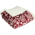 thumbnail image 3 of Furn - Manta Decorativa de Polar Scandi Diseño Woodland (Baya), 3 of 3