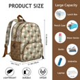 thumbnail image 6 of Paw Prints Backpack Backpack for School,Cute School Bag,Schoolbag with Adjustable Shoulder Straps & Padded Back,13.8"x11.4"x6", 6 of 6