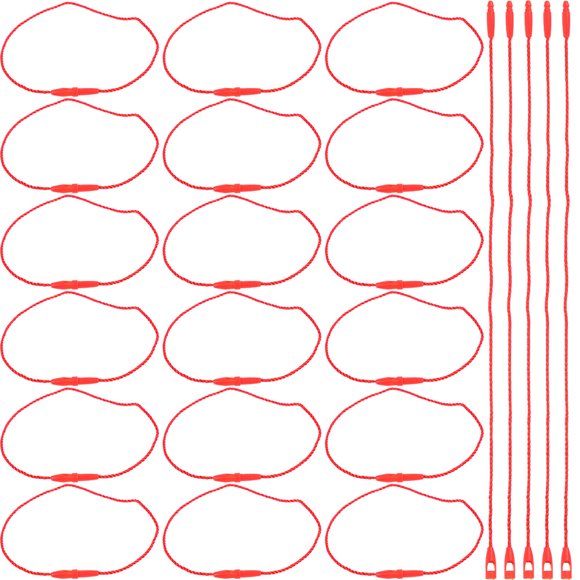 FOMIYES 200Ud Lanyard String Rojo Para Usar Y Decorar Con Material Poliéster Resistente Y
