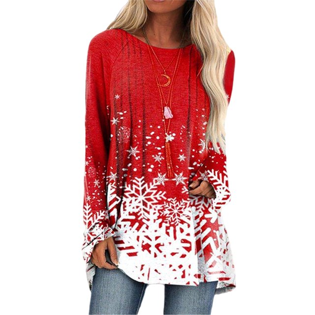 Tops de otoño para mujer, blusa holgada de manga larga con estampado Floral para el trabajo
