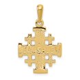 thumbnail image 2 of Real 14kt Yellow Gold Jerusalem Cross Pendant; for Adults and Teens; for Women and Men, 2 of 4