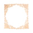 thumbnail image 3 of HOMEMAXS Wood Carved Appliques 4pcs Khaki Timber Decals for Decoration and DIY Projects, 3 of 8