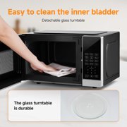 Sunmaki 0.7 Cu Ft Microwave Oven with Easy Clean, 9 Auto Menus & LED Lighting