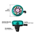 thumbnail image 3 of WIRESTER Green Bicycle Bell Aluminum Alloy Mini Bike Bell With Ring Horn Accessories for Adults Men Women Kids Girls and Boys -Y2K High-Teen Records, 3 of 7