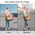 thumbnail image 4 of Daisy Women's Large Weekend Travel Bag Moving Canvas Handbag Thick Double Layer Beach Weekend Travel Unisex Hospital Maternity Delivery with Toiletry Waterproof, 4 of 5