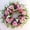 Multicolor, variant on Elainilye Front Door Wreath for Spring and Summer, Artificial Peony and Rose Flower Garland with Leaves, Outdoor Porch Decoration, Wall Hanging Door Decor for Home and Seasonal Festive Decor