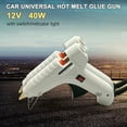 thumbnail image 3 of Car Universal Hot Melt Glue Gun 40W 12V 47in Long Cable with Cigarette Lighter Plug White, 3 of 5
