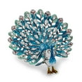 thumbnail image 2 of Pewter Blue Peacock Trinket Box, 2 of 4
