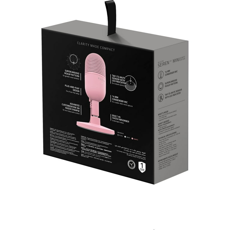 【新品未開封】RAZER SEIREN V3 Mini ピンク Amazon.com: Razer Seiren V3 Mini USB Microphone: Condenser